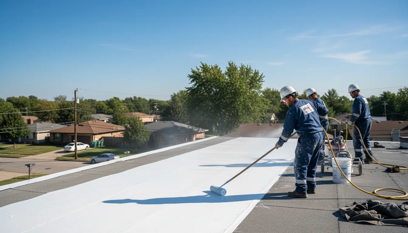 Commercial roof coating in West Point, IA near me